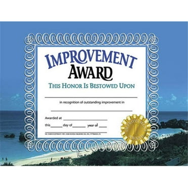 Improvement Award Certificates