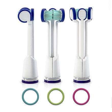 Sonicare Replacement Brush Heads by Triple Bristle - Cleaner Teeth & Whiter Smile in 1/3 The Time - Dentist Created, Dentist Recommended, Patented Brushes - (3