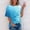 Blue#02, variant on Mothers Day Gifts Women Summer Tie Dye Plus Size T-Shirt, Short Sleeve Round Neck Casual Loose T-Shirt Top, Gift on