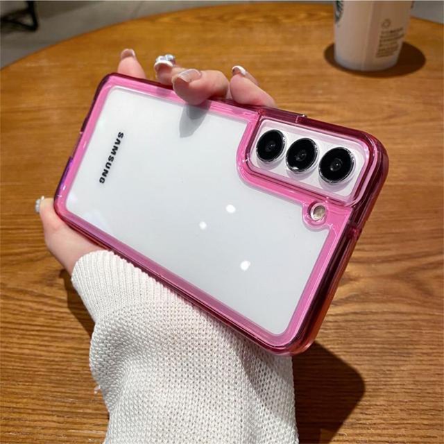 Funda transparente de lujo a prueba de golpes para Samsung Galaxy S23 S22 Ultra Plus S21 FE A53 A52 A52S 5G A72 A12 A32 A22 4G A13 A73 A33 C Tan Jianjun unisex
