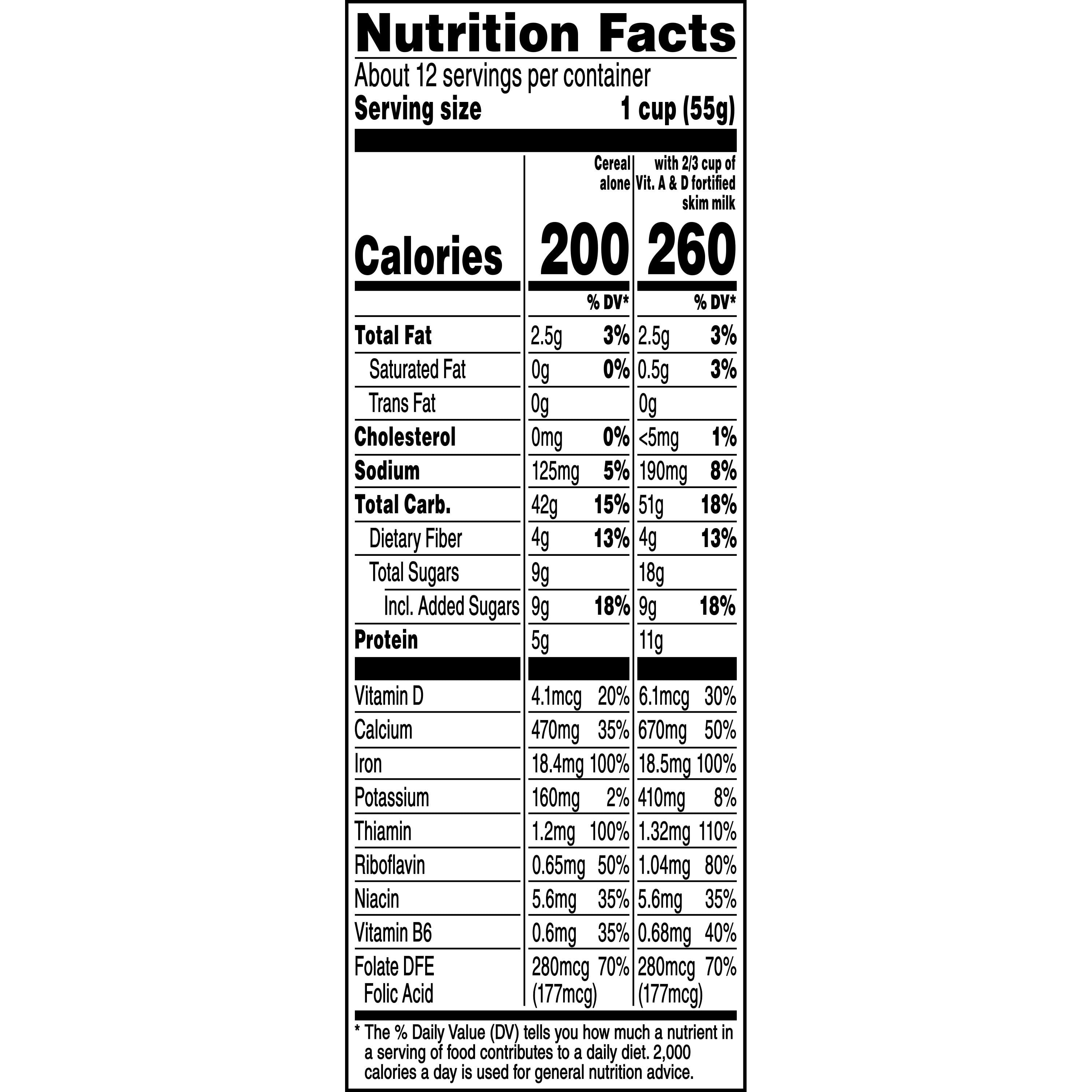 Mighty Life Cereal Vanilla, Supports Healthy Bones, Family Size 22.3 oz