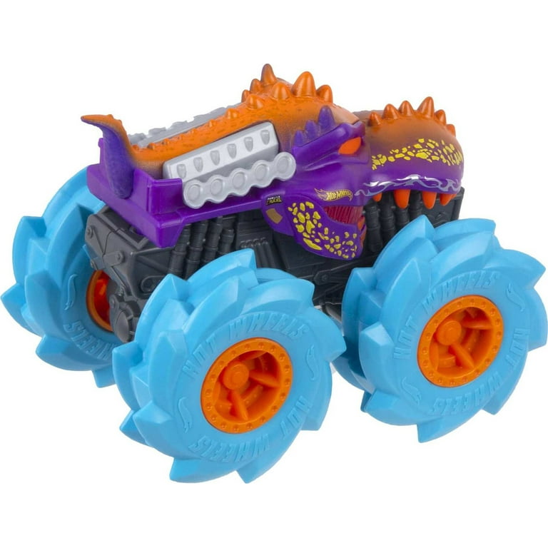 Hot Wheels Monster Trucks 1:43 Scale Rev Tredz Vehicles with Friction Motor  for Kids Ages 3 Years Old & Up