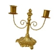 thumbnail image 4 of Candelabro de 2 brazos, candelabro de hierro, soporte para velas de pilar para mesa de eventos, cumpleaños, bodas, 4 of 9