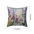 thumbnail image 3 of Flower Pillow Cover, 17.7x17.7in Spring 3D Flower Printed Cushion Cover, Decorative Pillowcase for Sofa Home Living Room and Bedroom Without Insert, 3 of 6