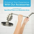 thumbnail image 6 of SparkPod High Pressure Rainfall Shower Head, Easy Install, Energy Saving (6" Round, Elegant Brushed Nickel), 6 of 9