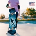 thumbnail image 4 of 31"x8" Underwater Shark School Crystal Clear Ocean Complete Skateboards for Beginners, Double Kick 7 Ply Maple Deck Skateboard with Wheels, Gifts for Kids Teens, 4 of 8