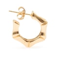 thumbnail image 2 of Aretes Arracadas Broquel Ametrinaa BambÃº 4mm Chapa de Oro 18k EASM0013, 2 of 5