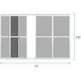 thumbnail image 6 of Mirador 111S 13' Outdoor Pergola Aluminum PC Sliding Door w/ Handle, 4 Panels, White (Not Pergola), 6 of 9