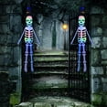 thumbnail image 3 of Mom's Best Decoración colgante de Halloween con luces y viento volador para exteriores, 3 of 9
