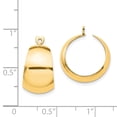 thumbnail image 2 of Beautiful 14k Polished Hoop Earring Jackets, 2 of 2