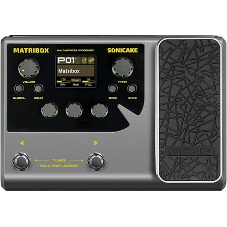 SONICAKE Multi Effects Processor with Expression Pedal Guitar Bass Amp Modeling IR Cabinets Simulation Stereo OTG USB Audio Interface Matribox
