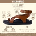thumbnail image 2 of Cushionaire Entry Womens Ankle Wrap Molded Footbed Sandal with Adjustable Strap | Non-Slip Outsole | Womens Platform Sandals | Comfortable Summer Shoes | Wide Widths Available, 2 of 7