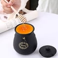 thumbnail image 6 of Ceramic Honeys Jar with Wooden Dipper Stick cccDispenser Farmhouse Kitchen Decors Easy to Clean, 6 of 9