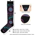 thumbnail image 3 of Coolnut 1 Pair Ethnic Design Compression Socks 20-30mmHg Knee High Women Socks Tube Athletic Stockings for Men Sport Soccer Running Cycling Medical Nurse Winter Travel Gift, 3 of 7