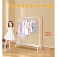 thumbnail image 2 of Perchero para ropa para niños, perchero con estante de almacenamiento inferior, perchero para niños, bebés pequeños y niños pequeños, organizador de ropa para colgar ropa, camisas, tocador, sombrero,, 2 of 5