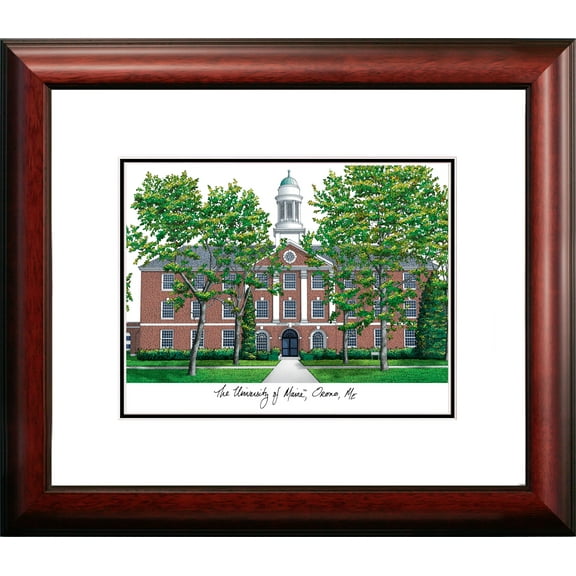 Maine University Alumnus Framed Lithograph