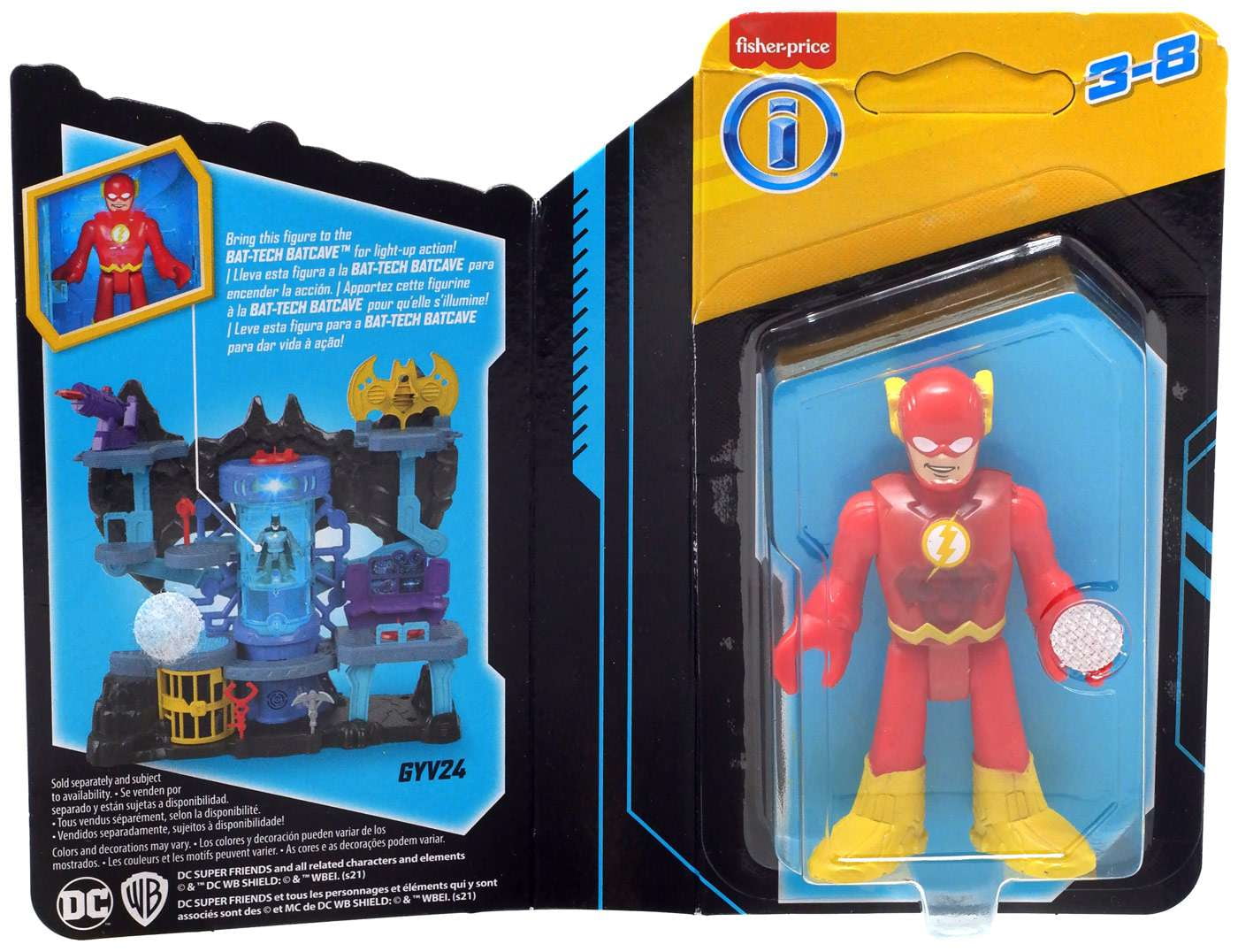 DC Super Friends Fisher-Price Imaginext Bat-Tech Batcave, Batman playset with Lights and Sounds for Kids Ages 3 to 8 Years, Meerkleure（並行輸入品） Fisher-Price Imaginext DC Super Friends Heroes \u0026 Villains Pack