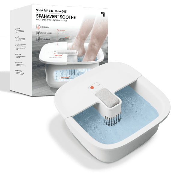 Sharper Image SpaHaven Foot Bath with Heated Massage