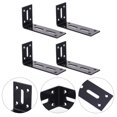 thumbnail image 2 of Weiweiguan 4pcs L-Shape Bracket Corner Brace 90 Degree Right Angle Bracket for Wood Shelves, 2 of 6