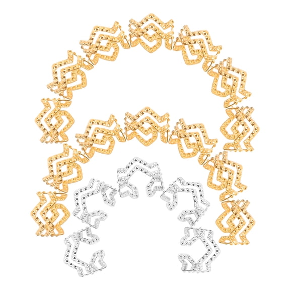 LOLIPPYY 100pcs Hair Jewelry for Braids in Silver for Parties and Festivals