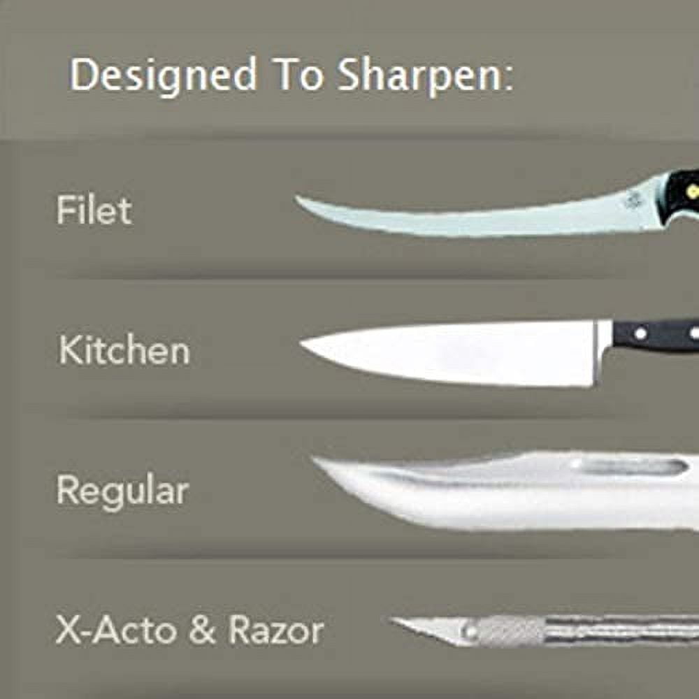  Lansky Standard Knife Sharpening System: 3-Stone Ceramic Knife  Sharpener Kit with Honing Oil - LKC03 : Home & Kitchen