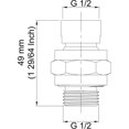 thumbnail image 3 of Shower Connector Ball Joint Adjustable Shower Head Swivel Ball Adapter Brass For Shower, 3 of 5