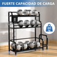 thumbnail image 3 of HOGESA Especieros para Cocina, 3 Niveles Acero inoxidable, Organizador de Encimera, con estante para tablas de cortar y Ganchos, para cocinas, comedores, 3 of 9