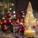 thumbnail image 4 of Árbol de Navidad de vidrio de mercurio iluminado con luces LED. Batería (no incluida). Estilo F, 4 of 8