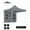 Gray, variant on 10' x 10' Heavy Duty Pop Up Canopy Tent with Sidewall, UPF50+ Instant Sun Shelter with Storage Pockets, Dark Blue
