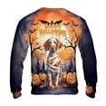 thumbnail image 2 of Mummy Vizsla Happy Halloween with Pumpkins Bats Spooky Fun All Over Print 3D Sweatshirt Unisex Merch Vizslas Dog Lover Gifts Idea - 00019, 2 of 6