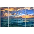 thumbnail image 2 of Exotic Tropical Beach at Sunset - Modern Seashore Canvas Art, 2 of 3