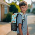 thumbnail image 3 of KUIFORTI Cute Capybara Lemon Print Kids Backpack Large Capacity School Bag with Front Pockets for Elementary Middle Students Back to School Gifts for Boys, 3 of 7