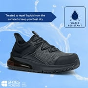 Shoes for Crews Gia ECO Nano Composite (NCT), Womens Slip Resistant Work Shoes, Water Resistant, Black