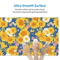 thumbnail image 4 of Salouo Vintage White Yellow Sunflower Print Large Mouse Pad,Extended Mat Desk Pad, 3mm Thick Mice Pad Desk Mat Big Desk Pad for Work, Game, Office, Home -16 x 29.5in, 4 of 8