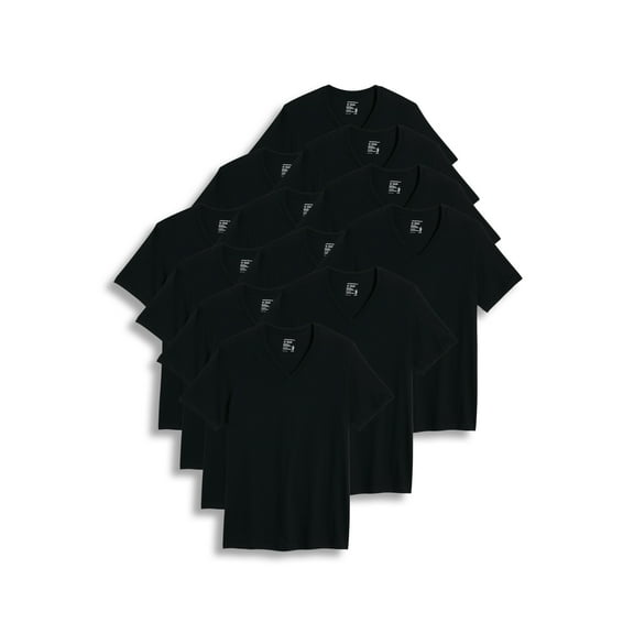 Jockey Men's Big & Tall Classic V-Neck Undershirt - 12 Pack