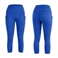 thumbnail image 4 of Qabnzmfo Yoga Pants for Girls Elastic High Waisted Cropped Leggings with Pockets Gym Workout Sport Leggings, 4 of 8