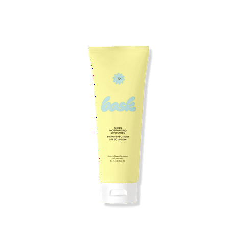 Bask Broad Spectrum SPF 30 Sheer Moisturizing Sunscreen Lotion Water and Sweat Resistant 3.4 Oz