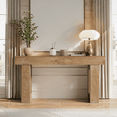 thumbnail image 3 of Tribesigns 63-Inch Long Console Table, Farmhouse Entryway Table for Entrance, Hallway, Living Room（Natural), 3 of 7