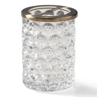 Better Homes & Gardens Bubble Glass Clear Toothbrush Holder