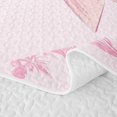thumbnail image 5 of Erosebridal Girls Bowknot Bed Spread Queen For Kids,Pink Damask Bohemian Exotic Style Queen Coverlet Set,3pcs, 5 of 7