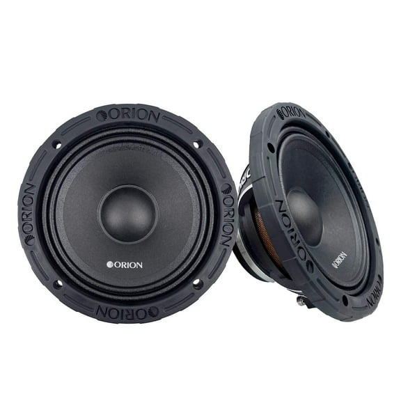 Orion HCCA64NDC 6.5" 1400W Peak 4-Ohm Neodymium Dust Cap Midrange Speakers Pair