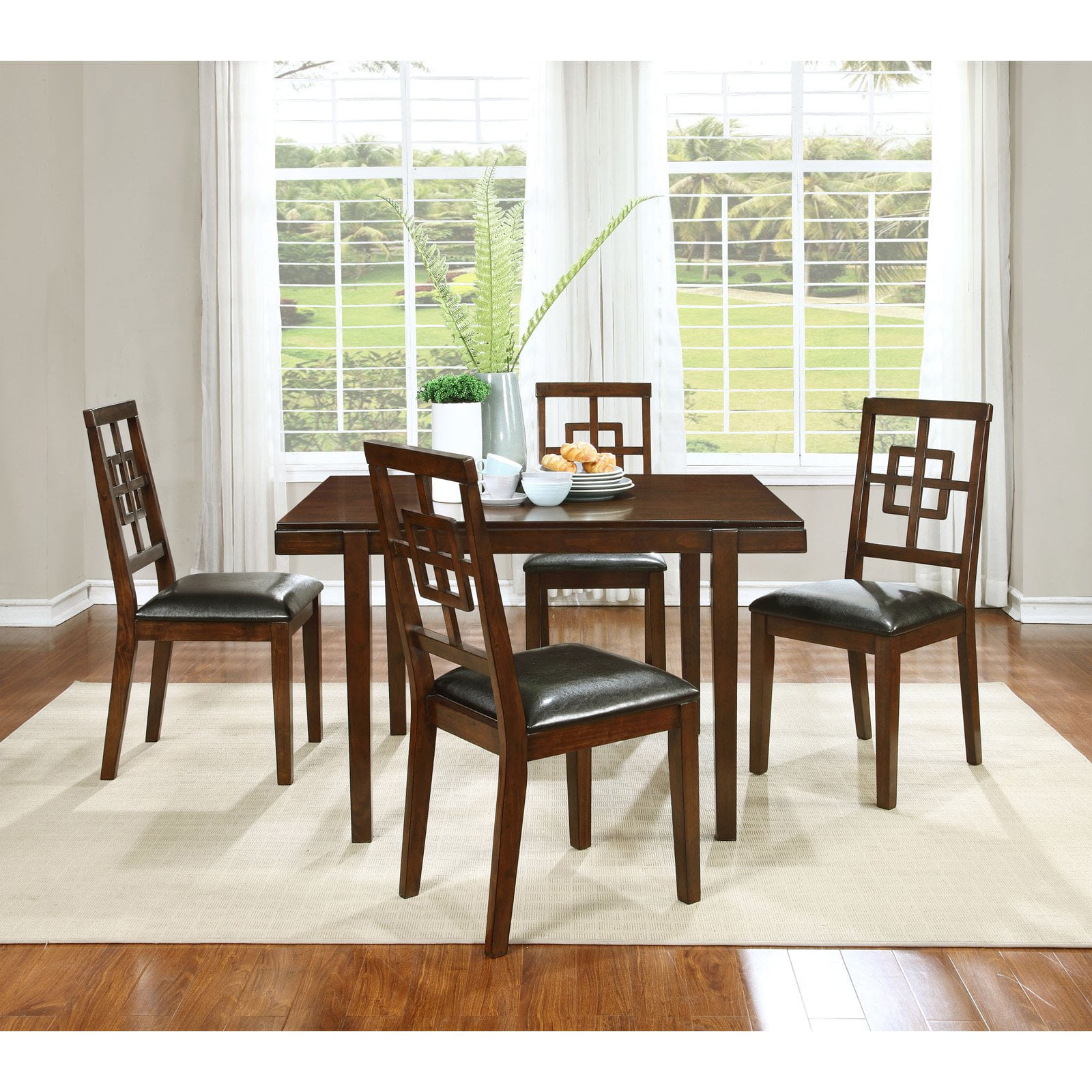 Best Master Furniture Dahlia 5 Piece Dining Table Set Com