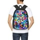 thumbnail image 4 of Balery Colorful Tie Dye Stained Glass 2 Mochila para hombre y mujer - Tela Oxford 600D resistente - Gran capacidad, resistente al agua, ideal para la escuela, viajes y senderismo, 4 of 6