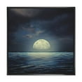 thumbnail image 1 of Designart Super Moon Over The Sea II FLOAT FRAME WALL ART, 1 of 4