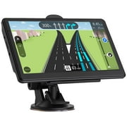 7-Inch Touch Screen GPS Navigation for Car, Truck and RV with 2025 Maps - Speed and Red Light Warning Alerts - Free Lifetime Map Updates
