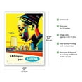 thumbnail image 2 of Africa by Sabena (l’Afrique par Sabena) - Sabena Belgian World Airlines - Vintage Airline Travel Poster by Gaston van den Eynde c.1960 - Master Art Print (Unframed) 9in x 12in, 2 of 4