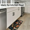 thumbnail image 5 of Mushroom Kitchen Mat Set of 2, Mushroom Kitchen Decor, Black Farmhouse Mushroom Kitchen Rugs, Mats for Kitchen Sink Floor, Kitchen Rugs and Mats Non-Skid Washable, Mushroom Kitchen Accessories Stuff, 5 of 6