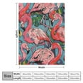 thumbnail image 4 of Shiartex  Pink Flamingo Blanket Cartoon Flamingo Animal Throw Blanket Valentines Gifts for Women Girls Flamingo Stuff Decor Soft Warm Cozy Flannel Blankets for Adults Kids All Season  40x50in, 4 of 6
