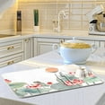 thumbnail image 6 of Absorbent Dish Drying Mat for Kitchen Counter - Watercolor Lotus Microfiber Drying Pad, Reversible Drainer Mats for Countertop, Large 18" x 24", 6 of 6