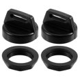 thumbnail image 1 of Unique Bargains 2 Set UTV ATV Ignition Key Cover Cap 5433534 with Cap Nut for Polaris for Ranger Brutus RZR Black, 1 of 7